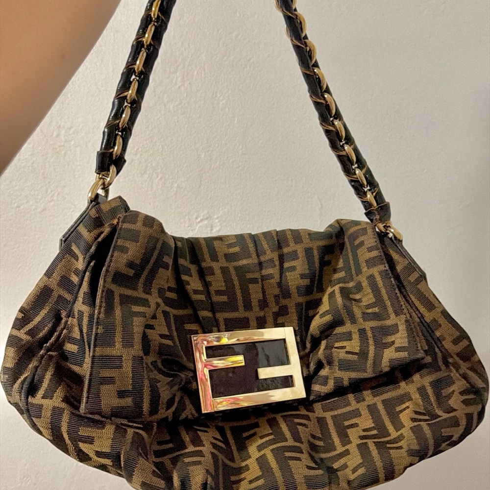 Fendi Monogram Brown Shoulder Bag